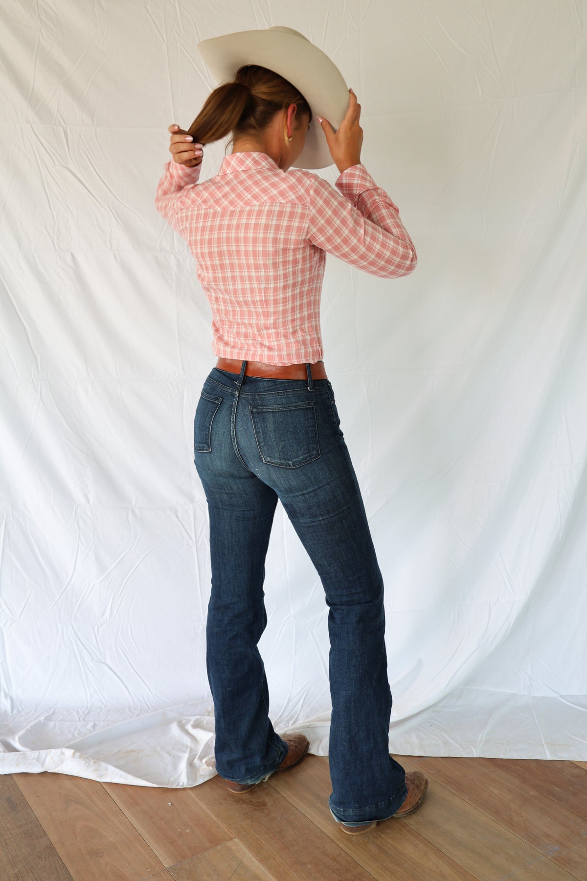 Silver Prairie Ladies Plaid Long Sleeve Shirt image 3