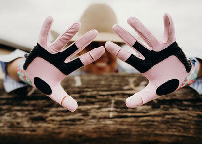 UPF50+ Pretty In Pink Full Finger Sun Glove image 1