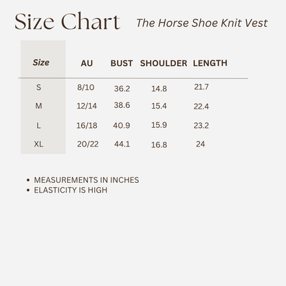 Horseshoe Knit Vest in Oatmeal  image 3