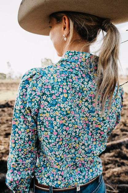 Wildflower Bloom Ladies Long Sleeve Floral Shirt  image 3