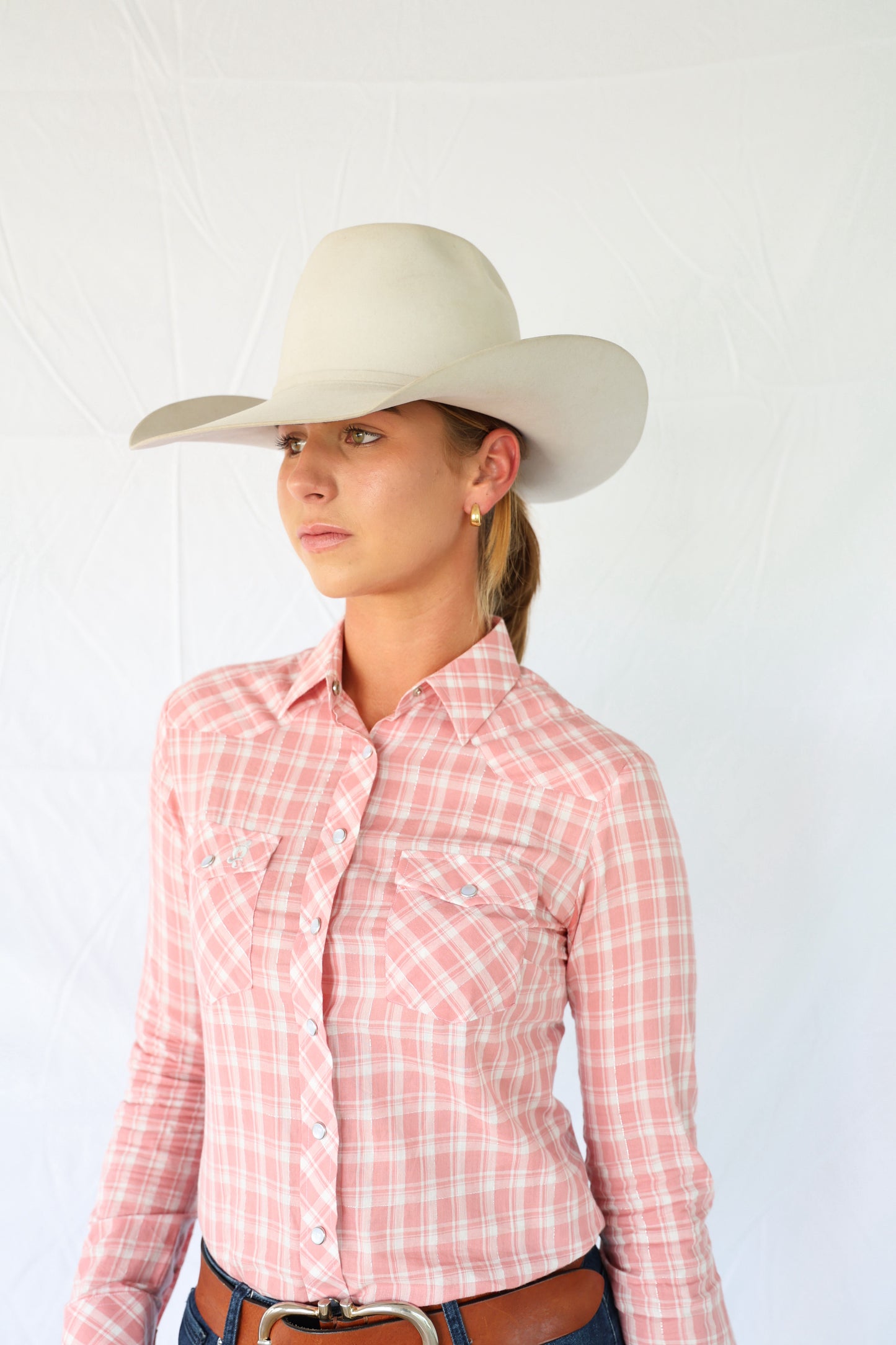 Silver Prairie Ladies Plaid Long Sleeve Shirt  image 0