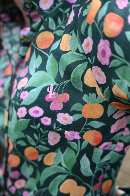 Trixie ~ Apricot Delight Women's Long Sleeve Linen Shirt image 3