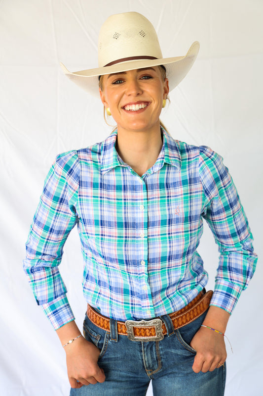 Clearwater Check Cotton Long Sleeve Shirt image 0