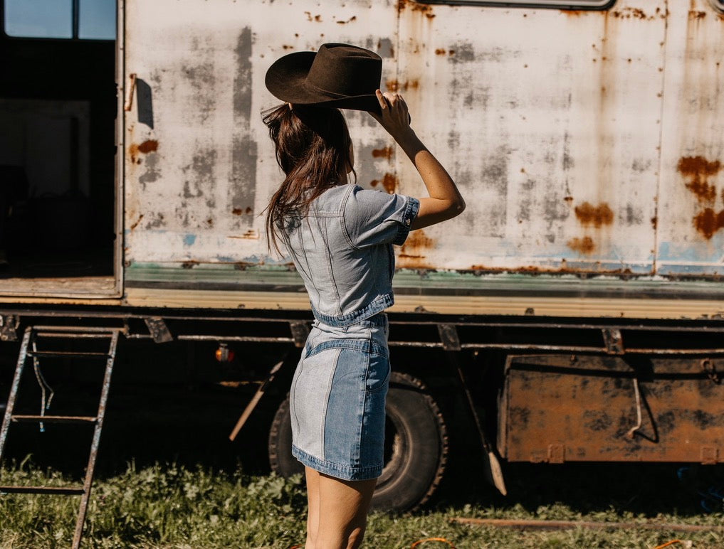 PRE-ORDER Jolene Mini Denim Skirt