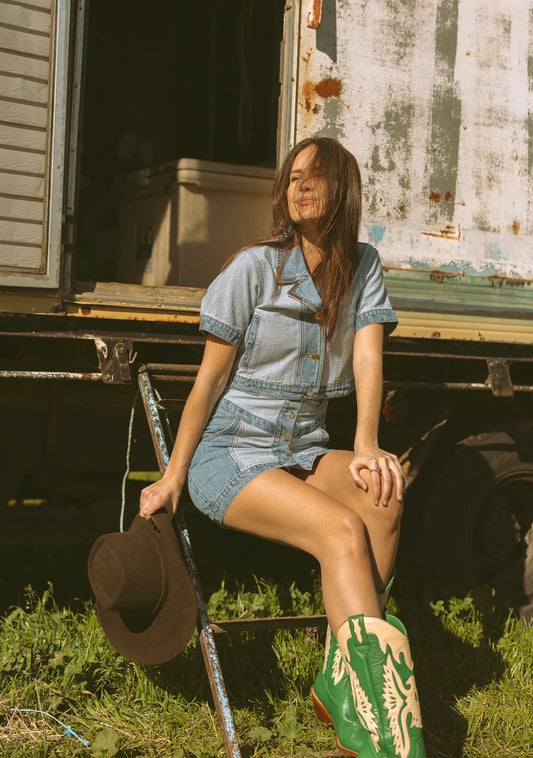 PRE-ORDER Jolene Denim Top
