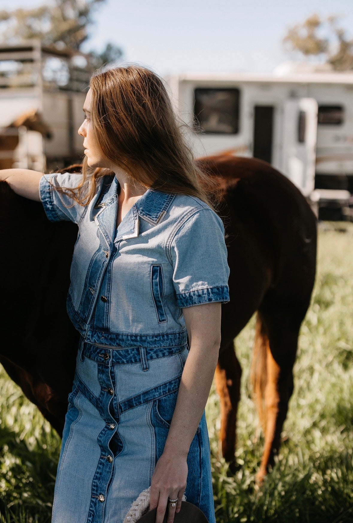 PRE-ORDER Jolene Denim Top