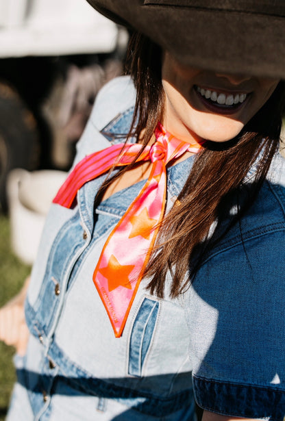 Stargazer Twilly Silk Scarf