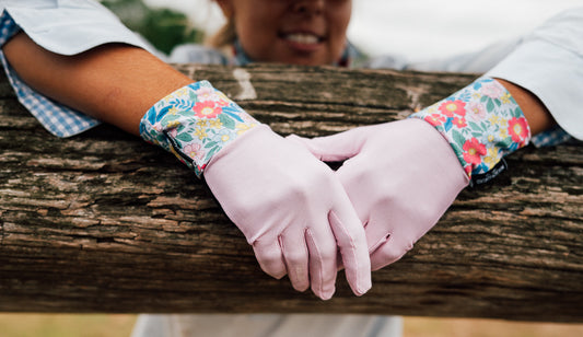 UPF50+ Pretty In Pink Full Finger Sun Glove image 0
