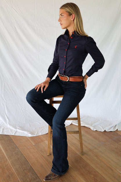 The Sweetheart Navy Long Sleeve Shirt image 3