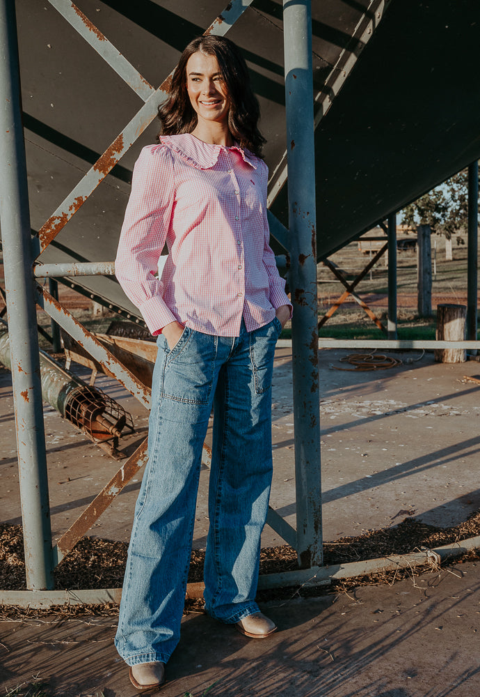 Embah Ladies Trouser Jean - 90's Wash Blue image 2