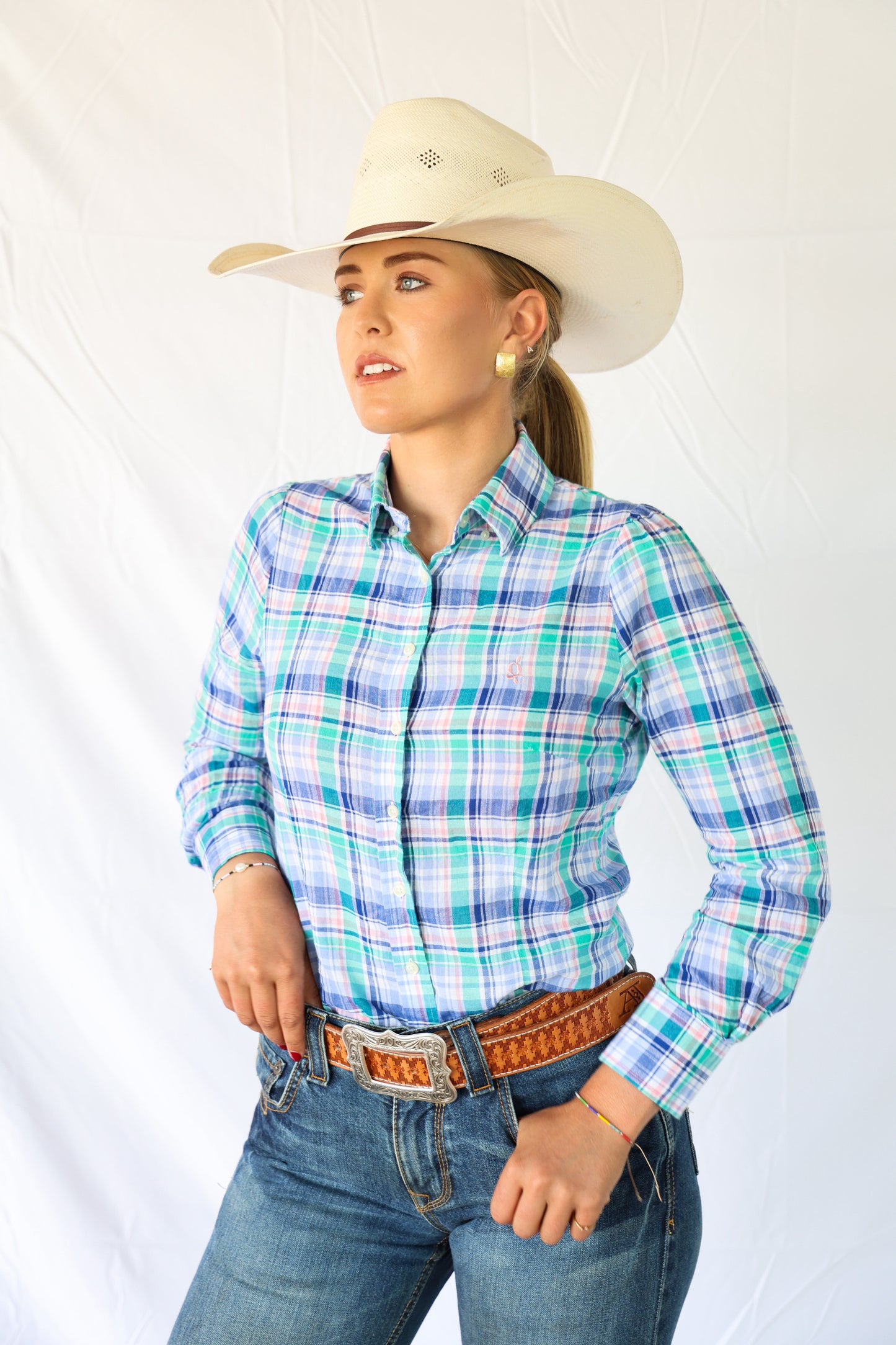 Clearwater Check Cotton Long Sleeve Shirt image 2